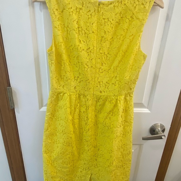 J Crew Bright Yellow Lace Dress 💛 - Picture 2 of 4